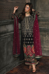 4-PC Charizma Unstitched Luxury Collection DJW5-08